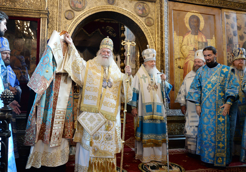 Wizyta patriarchy aleksandryjskiego Teodora II w Rosji