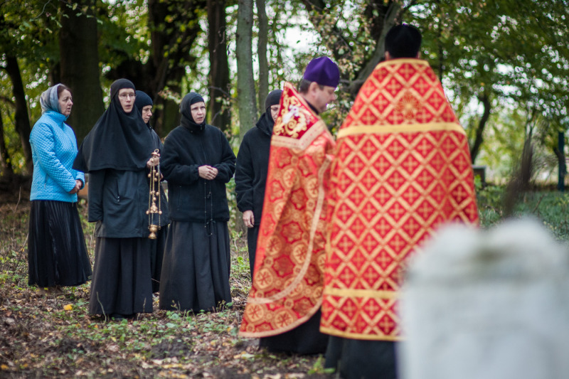 Nabożeństwo na miejscu nieistniejącej cerkwi w Wereszynie
