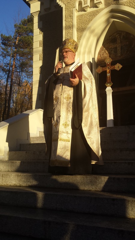 Modlitwa dziękczynna we wsi Chróścin Zamek