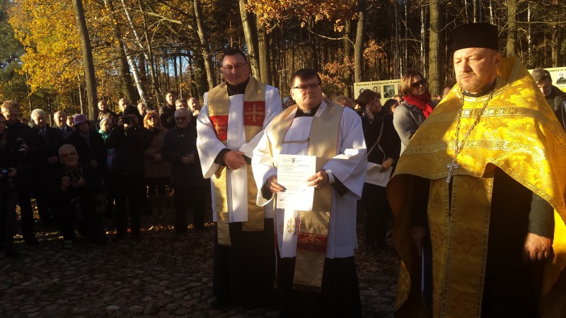 Modlitwa dziękczynna we wsi Chróścin Zamek