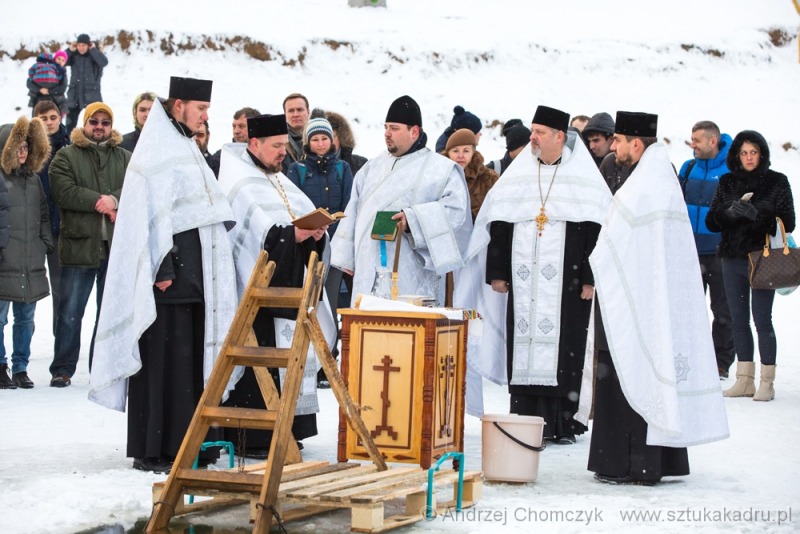 Poświęcenie wody nad Jeziorkiem Czerniakowskim