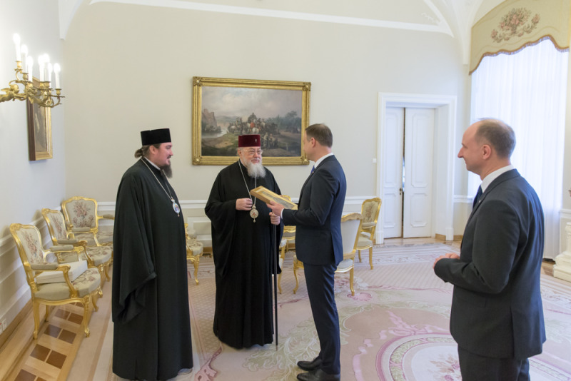 Przekazanie ikony Św. Apostoła Andrzeja Prezydentowi RP