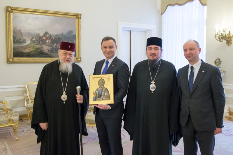 Przekazanie ikony Św. Apostoła Andrzeja Prezydentowi RP