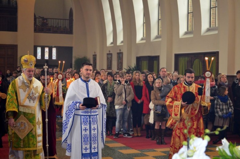 Pierwsza Liturgia w nowej cerkwi polskiej parafii w Brukseli