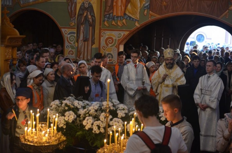 Paschalne uroczystości w monasterze w Zwierkach