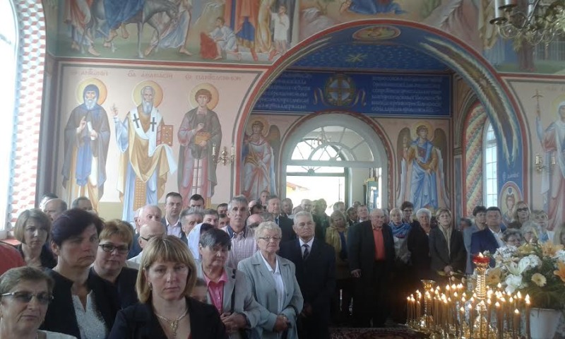 Wyświęcenie cerkwi pw. Podwyższenia Krzyża Świętego w Andryjankach
