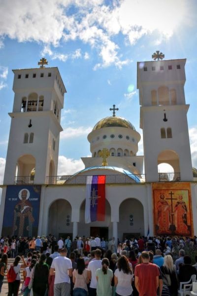 Liturgia przed soborem św. Jana Włodzimierza w Barze