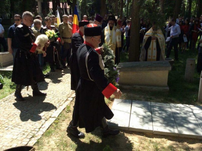 Uroczystości pogrzebowe kozaków na cmentarzu prawosławnym w Lublinie 