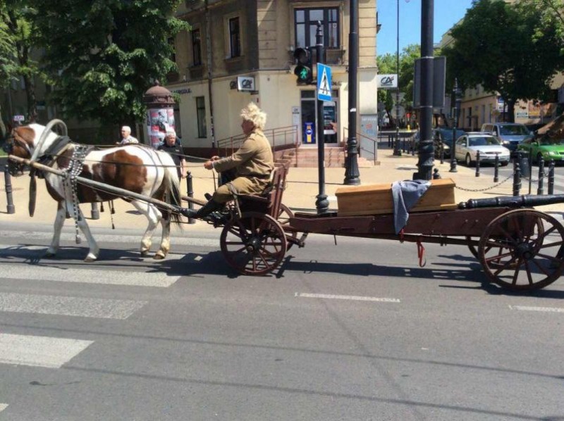 Uroczystości pogrzebowe kozaków na cmentarzu prawosławnym w Lublinie 