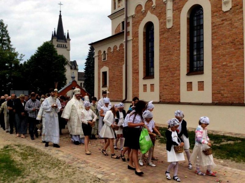 Święto parafialne Wniebowstąpienia Pańskiego w Sławatyczach 