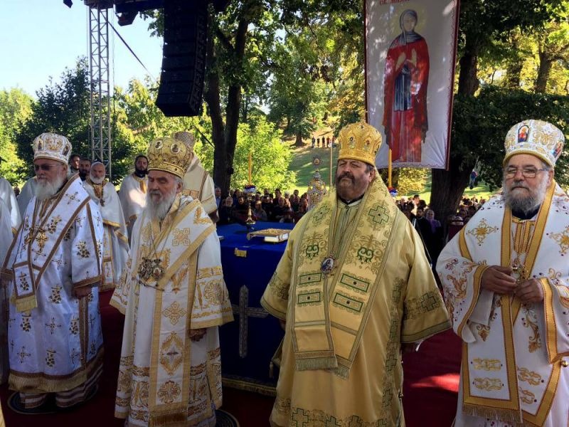 Uroczystości ku czci św. Matki Angeliny w monasterze Kruszedol w Wojwodinie