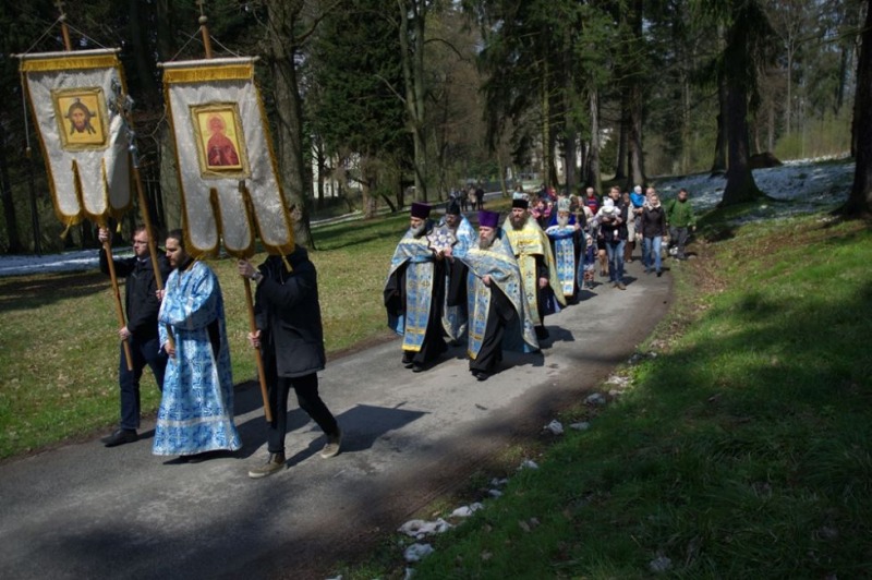 Uroczysta procesja w Sokołowsku