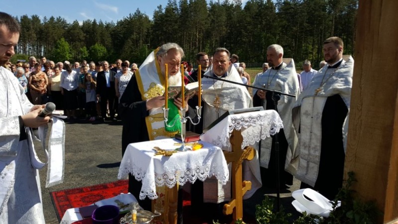 Poświęcenie cmentarza w parafii Św. Dymitra w Hajnówce