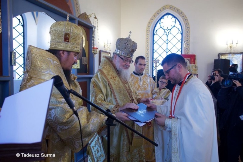 Uroczystości poświęcenia cerkwi w Dolicach