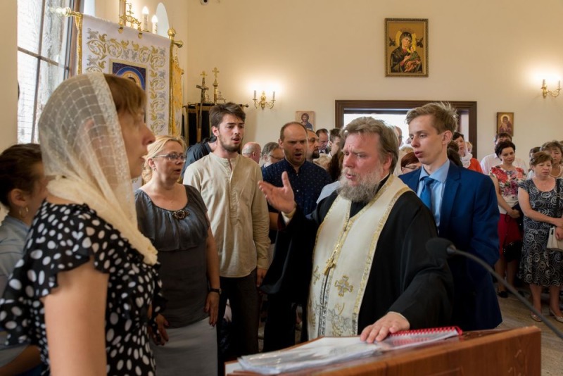 Poświęcenie cerkwi w Samborzu