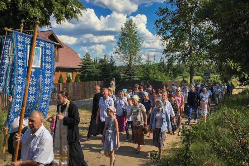 Pierwsza piesza pielgrzymka z Supraśla do Łaźni