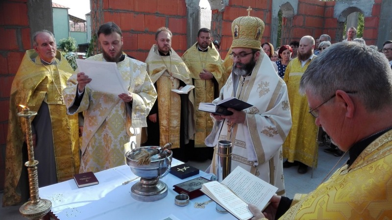 Poświęcenie kamienia węgielnego w Wasilkowie