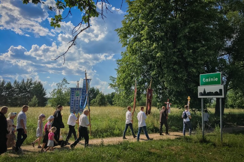 Pierwsza piesza pielgrzymka z Supraśla do Łaźni