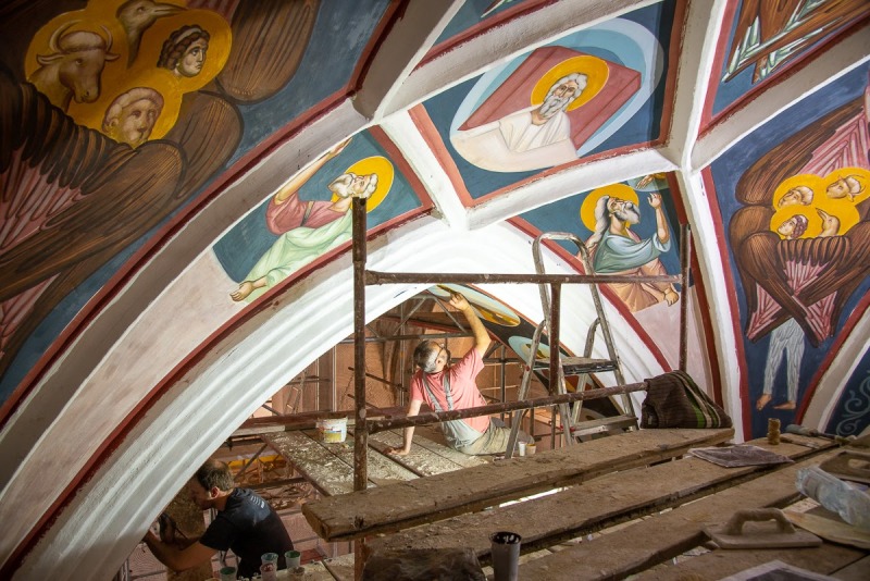 W Supraskim Monasterze powstają kolejne freski