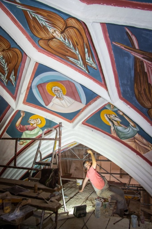 W Supraskim Monasterze powstają kolejne freski