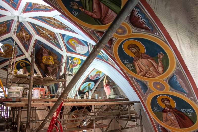 W Supraskim Monasterze powstają kolejne freski