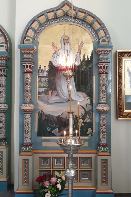 Ikona św. Serafina z Sarowa (Cerkiew św. Mikołaja Cudotwórcy w Białowieży) 