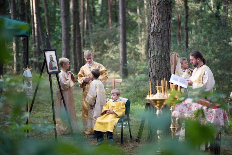 Polowa Liturgia w drodze z Warszawy na Grabarkę