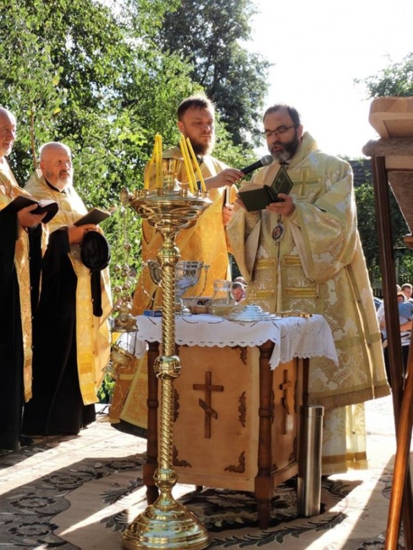 Poświęcenie kamienia węgielnego w Potoce