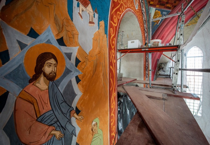 Kolejny etap rekonstrukcji fresków w Supraskim Monasterze