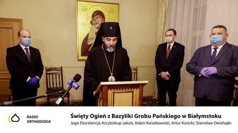 Święty Ogień z Bazyliki Grobu Pańskiego w Białymstoku