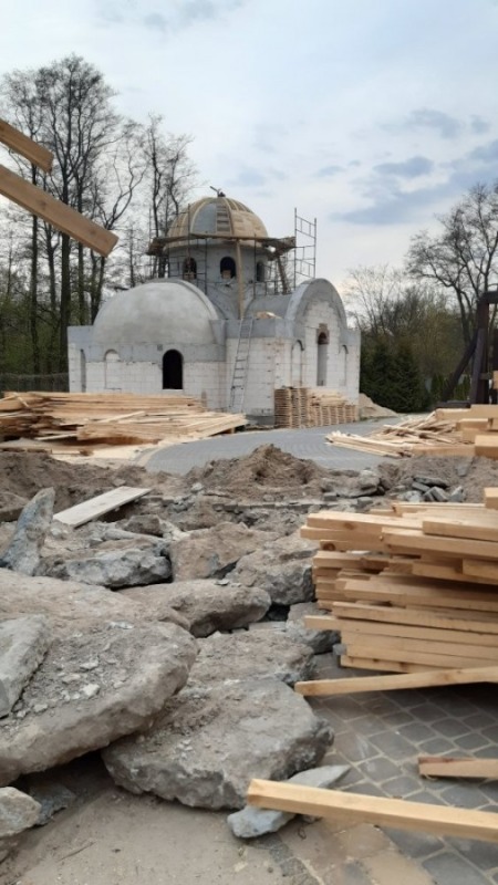 Postępy przy rozbudowie monasteru w Turkowicach