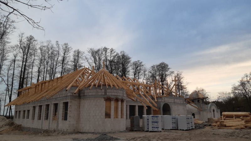 Postępy przy rozbudowie monasteru w Turkowicach