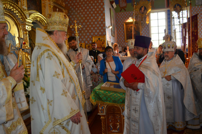 Poświęcenie cerkwi w Rajsku