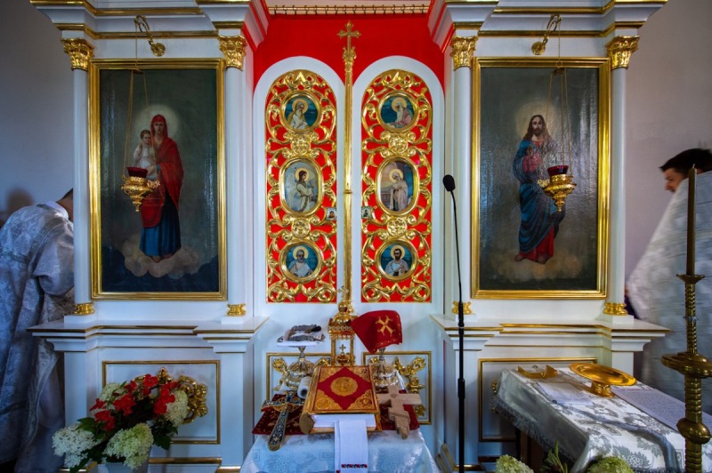 Poświęcenie cmentarnej cerkwi św. Jerzego w Supraślu po remoncie