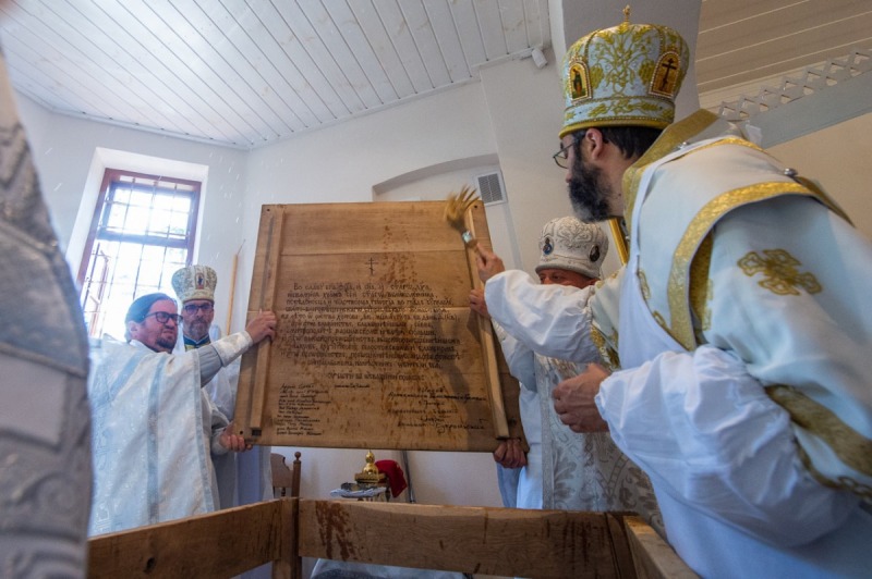 Poświęcenie cmentarnej cerkwi św. Jerzego w Supraślu po remoncie