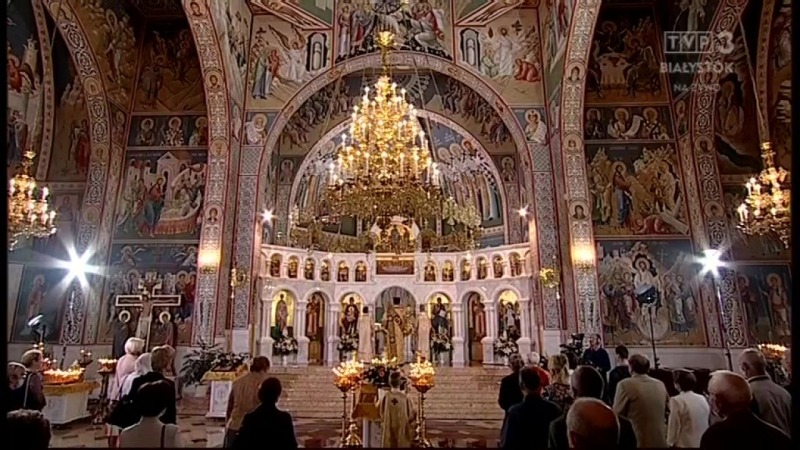 Liturgia prawosławna z cerkwi Zmartwychwstania Pańskiego w Siemiatyczach