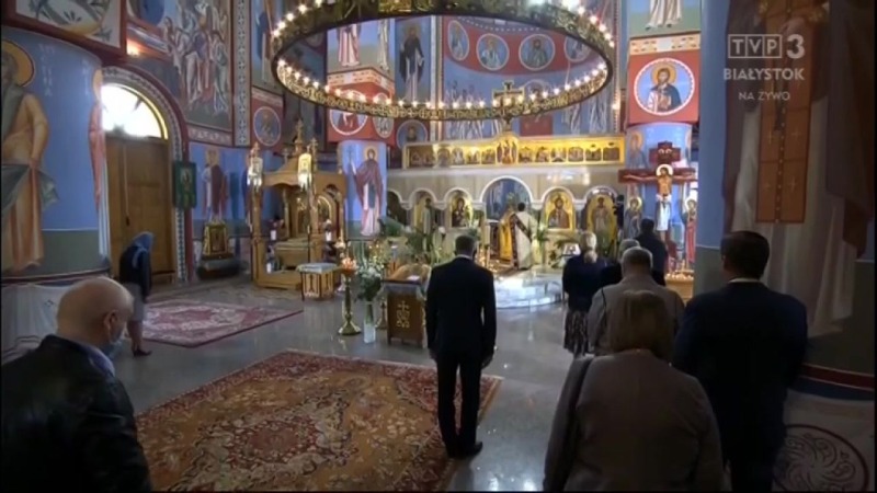Liturgia prawosławna z cerkwi Opieki Matki Bożej w Bielsku Podlaskim