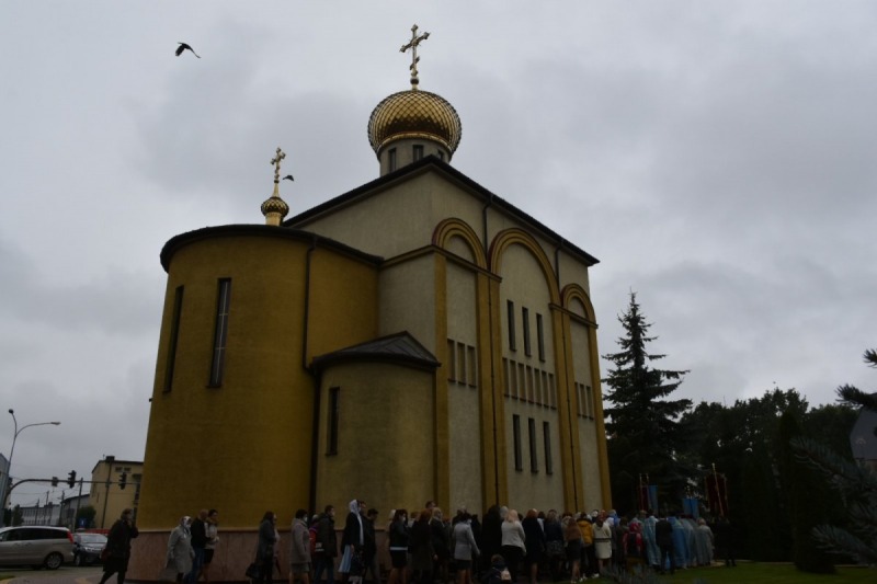 Uroczystość poświęcenia cerkwi w Siedlcach