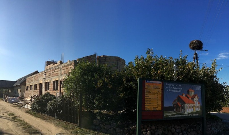 Postęp prac nad budową cerkwi w Zaleszanach