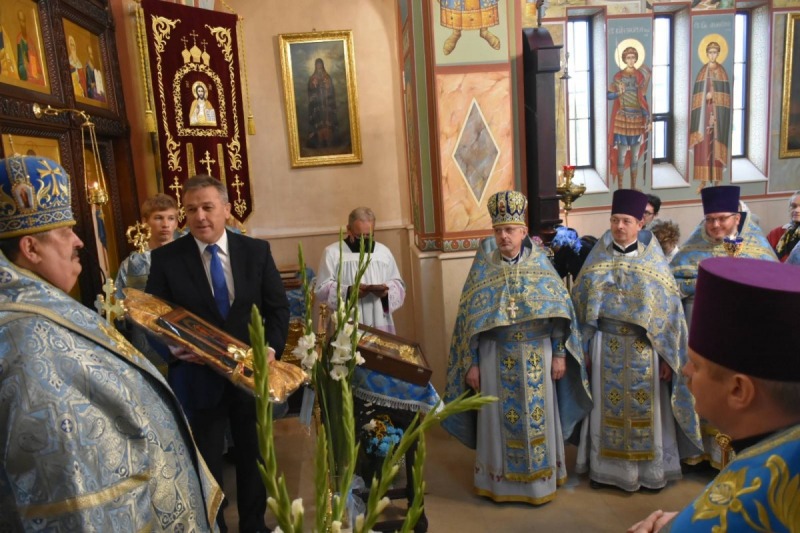 Uroczystość poświęcenia cerkwi w Siedlcach
