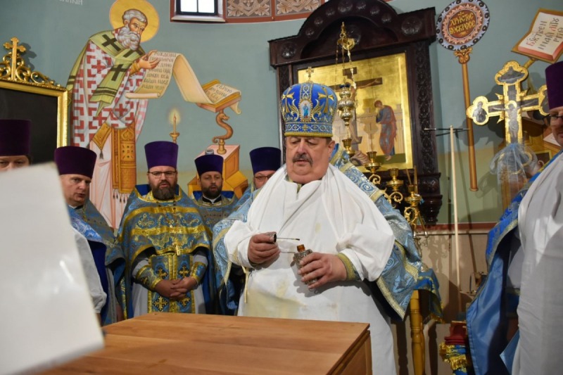 Uroczystość poświęcenia cerkwi w Siedlcach