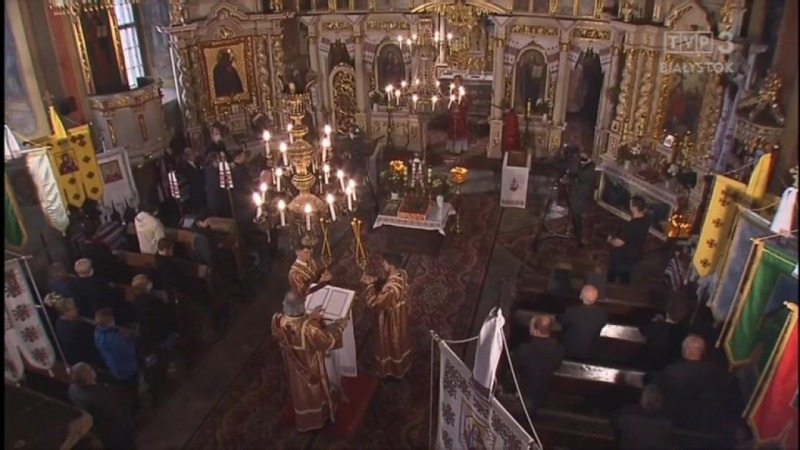 Liturgia prawosławna z cerkwi w Sanoku