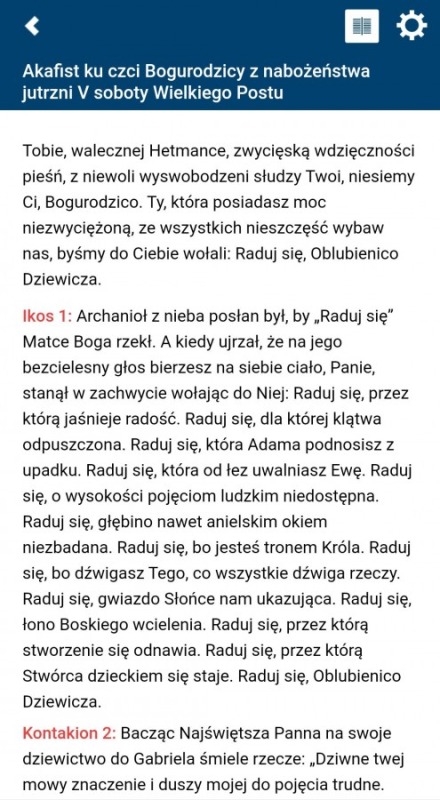 Aplikacja z Kalendarzem Cerkiewnym