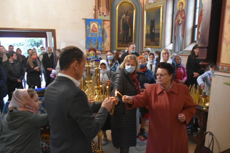 Uroczystość poświęcenia cerkwi w Siedlcach