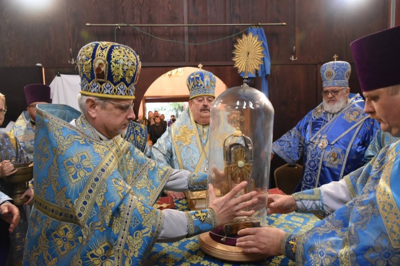 Uroczystość poświęcenia cerkwi w Siedlcach