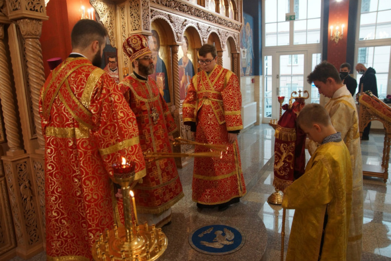 Małe poświęcenie wojskowej cerkwi w Białymstoku