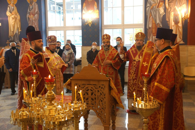 Małe poświęcenie wojskowej cerkwi w Białymstoku
