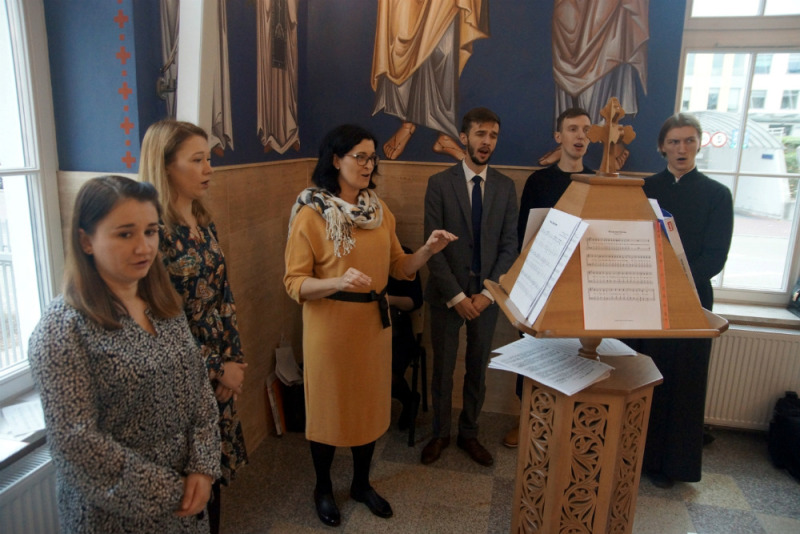 Małe poświęcenie wojskowej cerkwi w Białymstoku