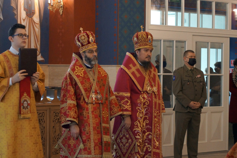 Małe poświęcenie wojskowej cerkwi w Białymstoku