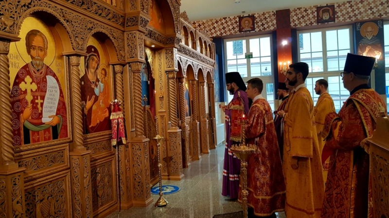 Małe poświęcenie wojskowej cerkwi w Białymstoku